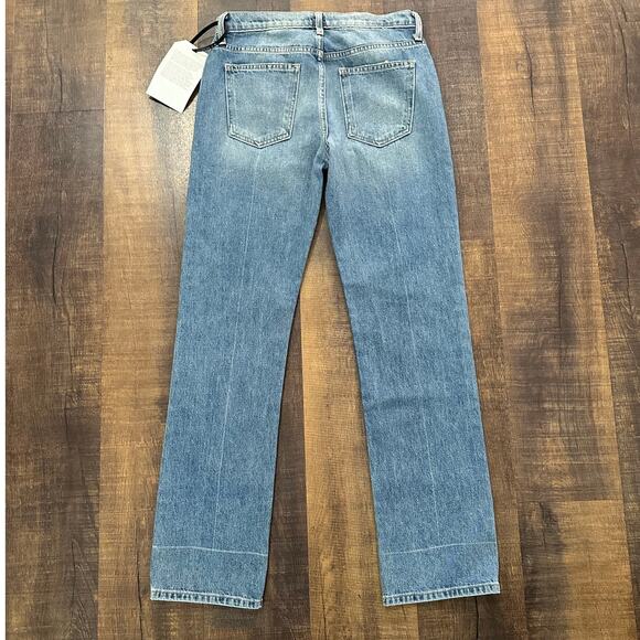 NWT Current/Elliott The Poker Straight Leg Jeans Size 27 Medium Wash - Picture 8 of 8